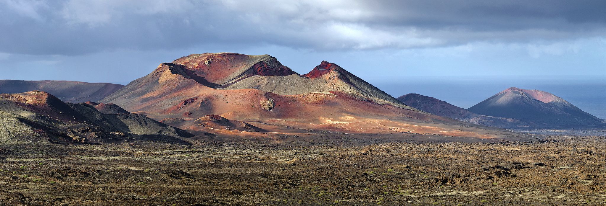 Volcanic landscapes define much of the Canary Islands’ scenery Volcanic landscape with lava formations in the Canary Islands