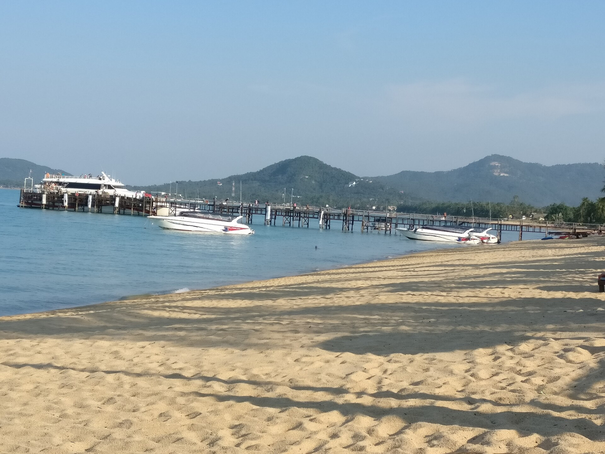 Mae Nam beach on Ko Samui. Mae Nam beach on Ko Samui.