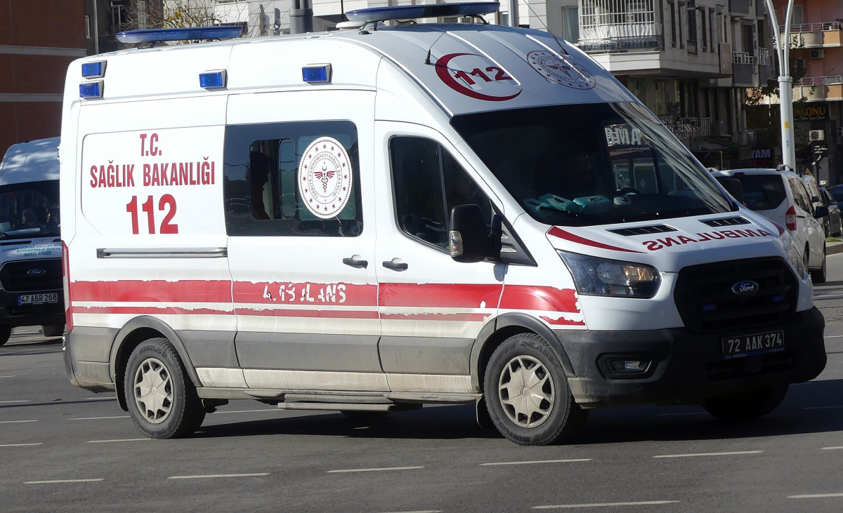 A Turkish Ministry of Health emergency ambulance A Turkish Ministry of Health emergency ambulance