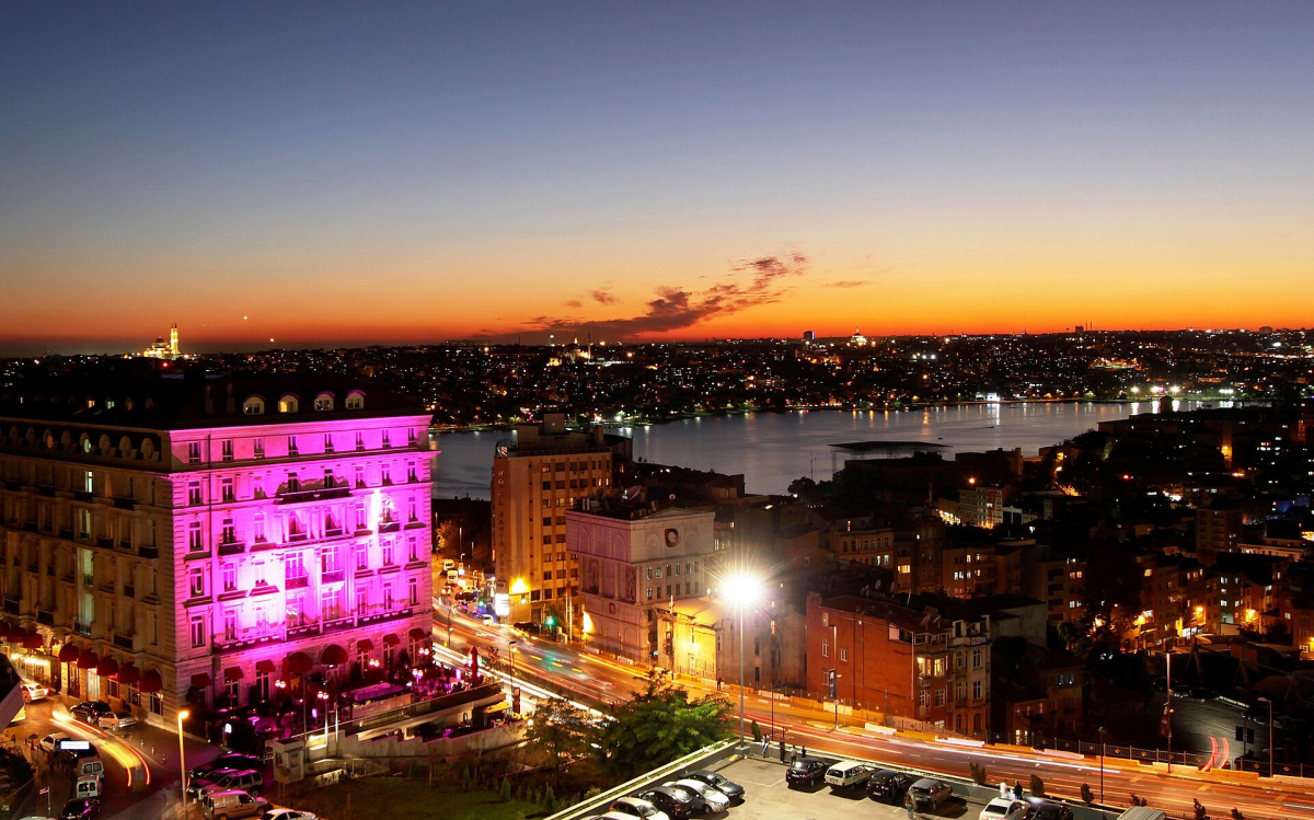 Exterior of Pera Palace Hotel in Istanbul Exterior of Pera Palace Hotel in Istanbul