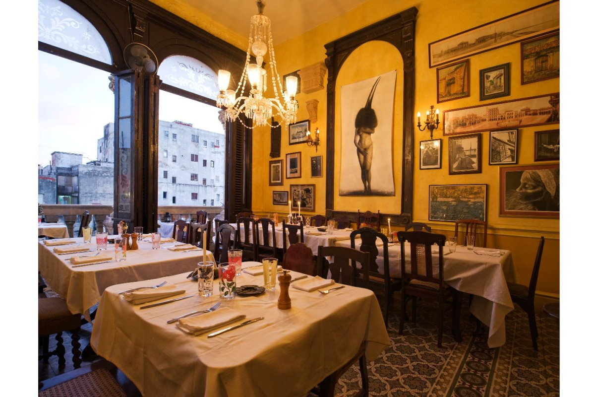 La Guarida restaurant interior in Old Havana