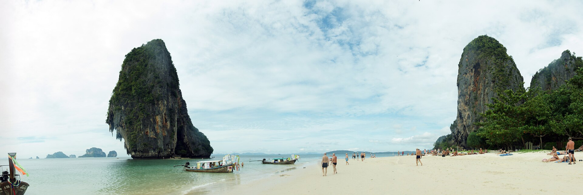 Phra Nang beach in the Railay area of Krabi. Phra Nang beach in the Railay area of Krabi.