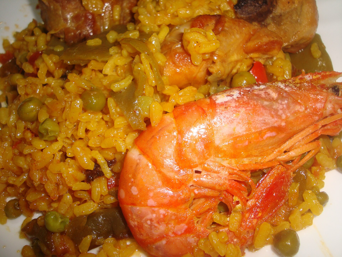 Plate of paella in the Valencian Community Plate of paella in the Valencian Community