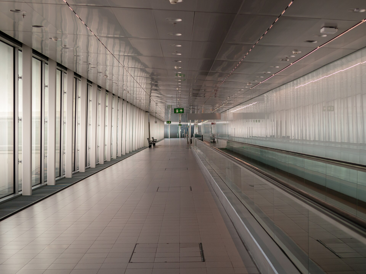 An arrivals concourse at Amsterdam Airport Schiphol. An arrivals concourse at Amsterdam Airport Schiphol.
