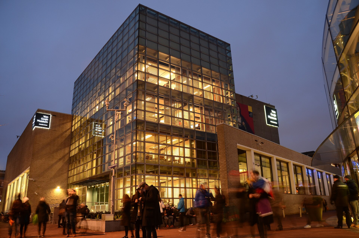 The Van Gogh Museum’s entrance building. The Van Gogh Museum’s entrance building.